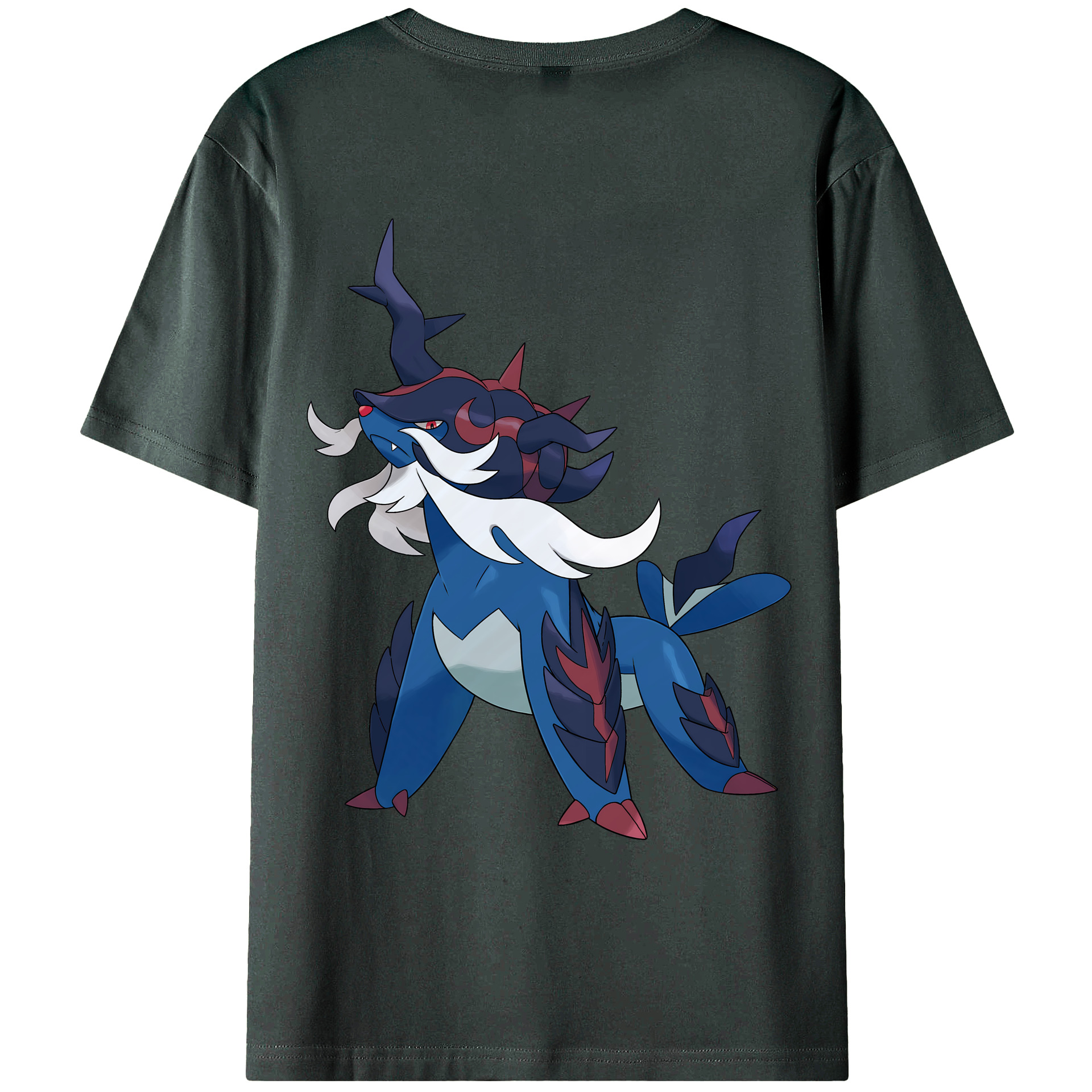 （画像用） ポケットモンスター Pokémon 綿100％ メンズ半袖Tシャツ（バックプリント） 通気性